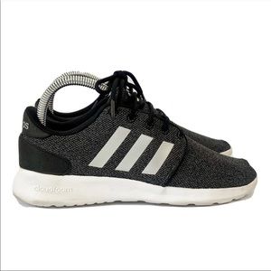 Adidas Cloudfoam QT Racer Womens Shoes Size 6.5 Gray Running Sneaker G54660